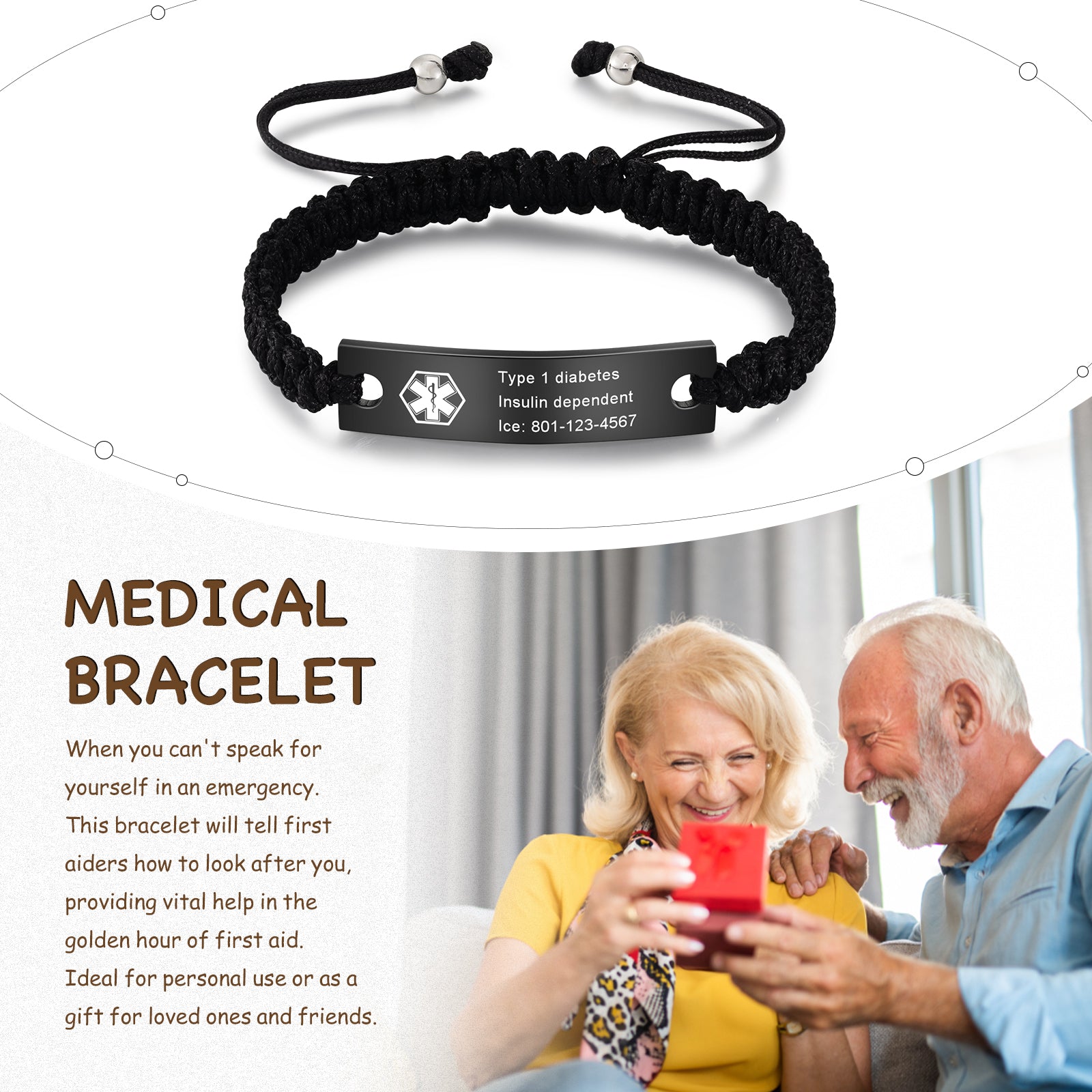 Custom Medical Bracelet
