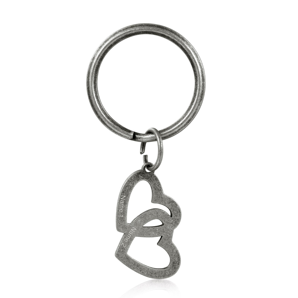 Custom Retro Heart Shaped Keychain