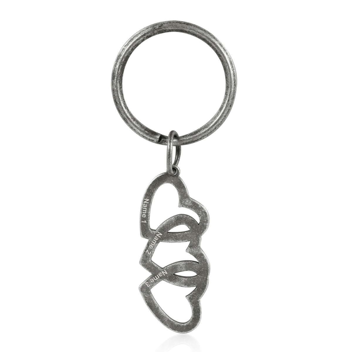 Custom Retro Heart Shaped Keychain