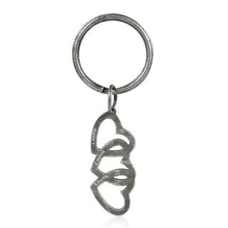 Custom Retro Heart Shaped Keychain