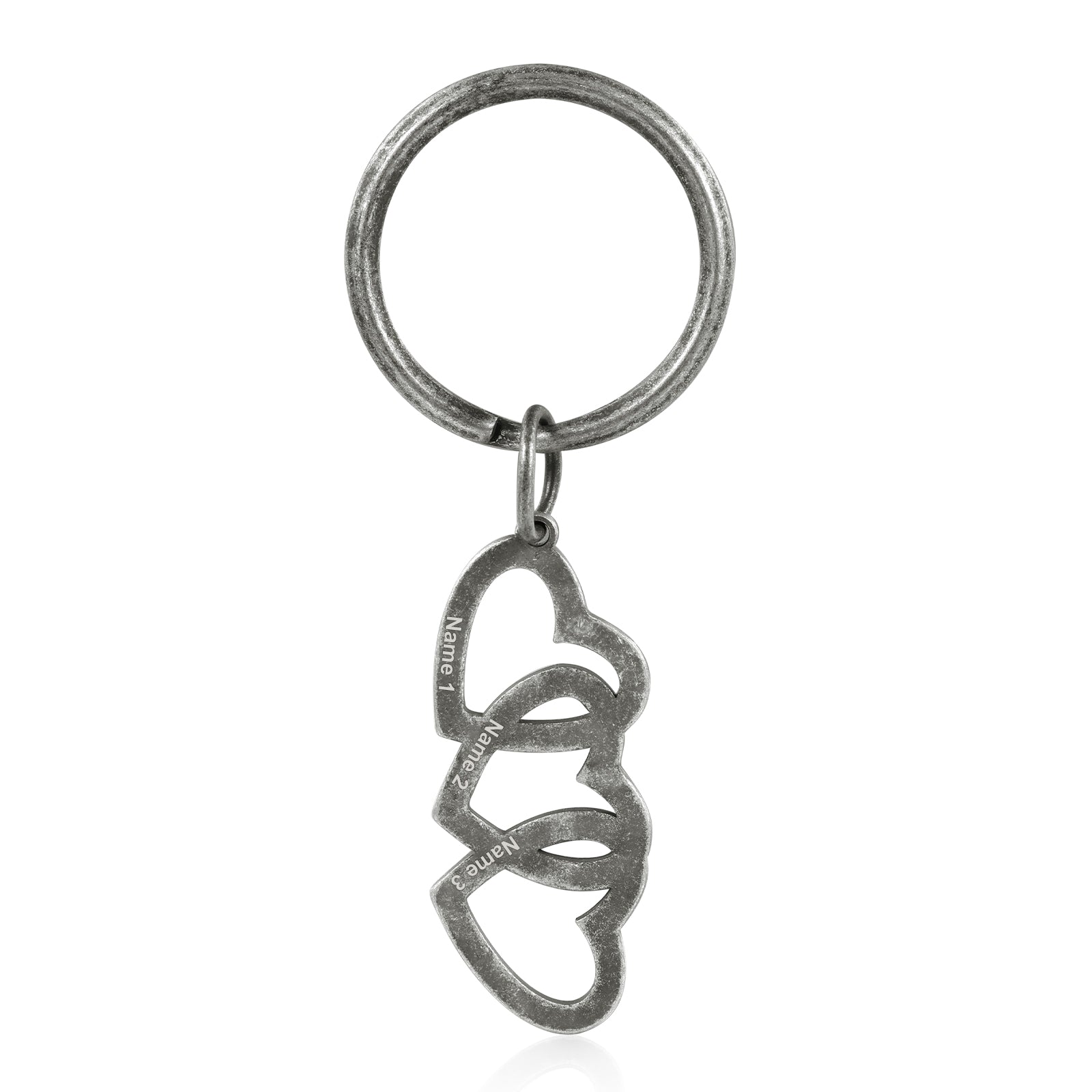 Custom Retro Heart Shaped Keychain