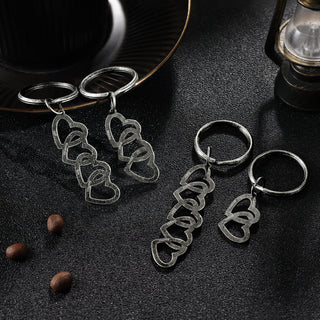 Custom Retro Heart Shaped Keychain