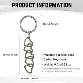 Custom Retro Heart Shaped Keychain