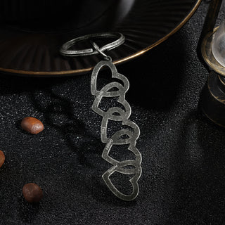 Custom Retro Heart Shaped Keychain