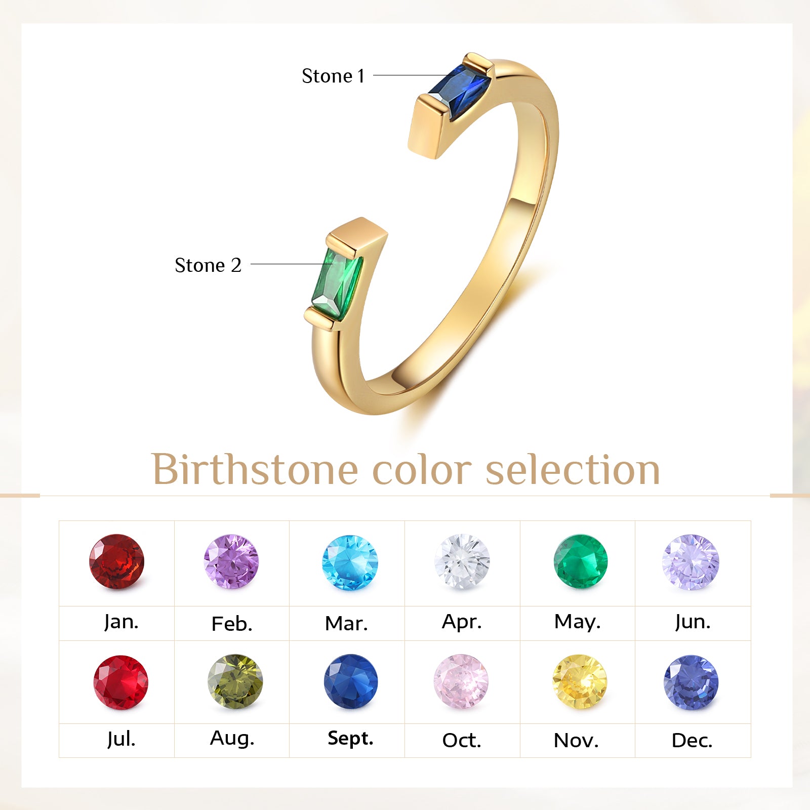 Copper Birthstone Ring