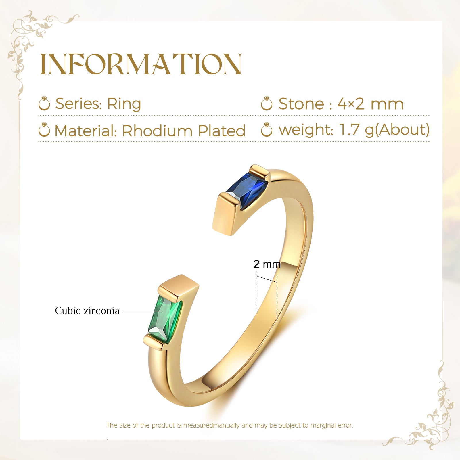 Copper Birthstone Ring