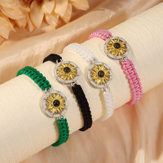 Custom Projection Women Sun Shape Necklace