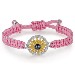 Custom Projection Women Sun Shape Necklace