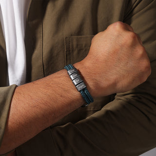 Custom Name Vintage Men Bracelet