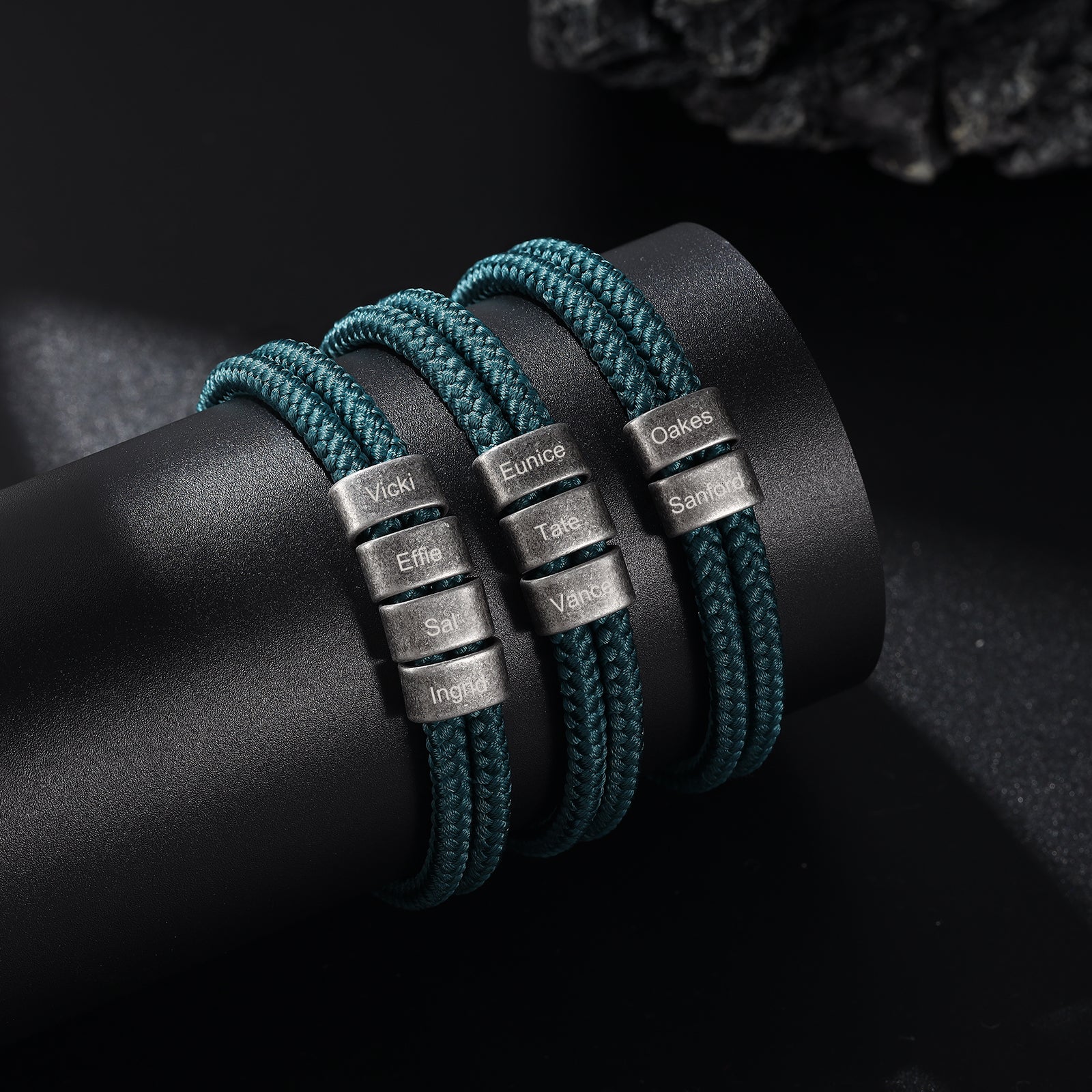 Custom Name Vintage Men Bracelet
