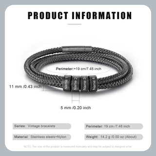 Custom Name Vintage Bracelet