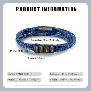 Custom Name Vintage Bracelet