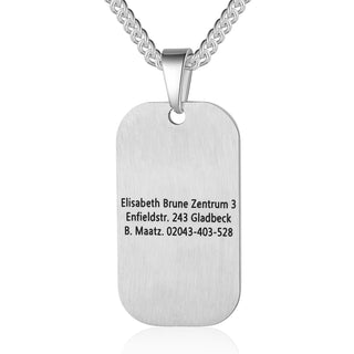 Custom Stainless Steel Medical Necklace