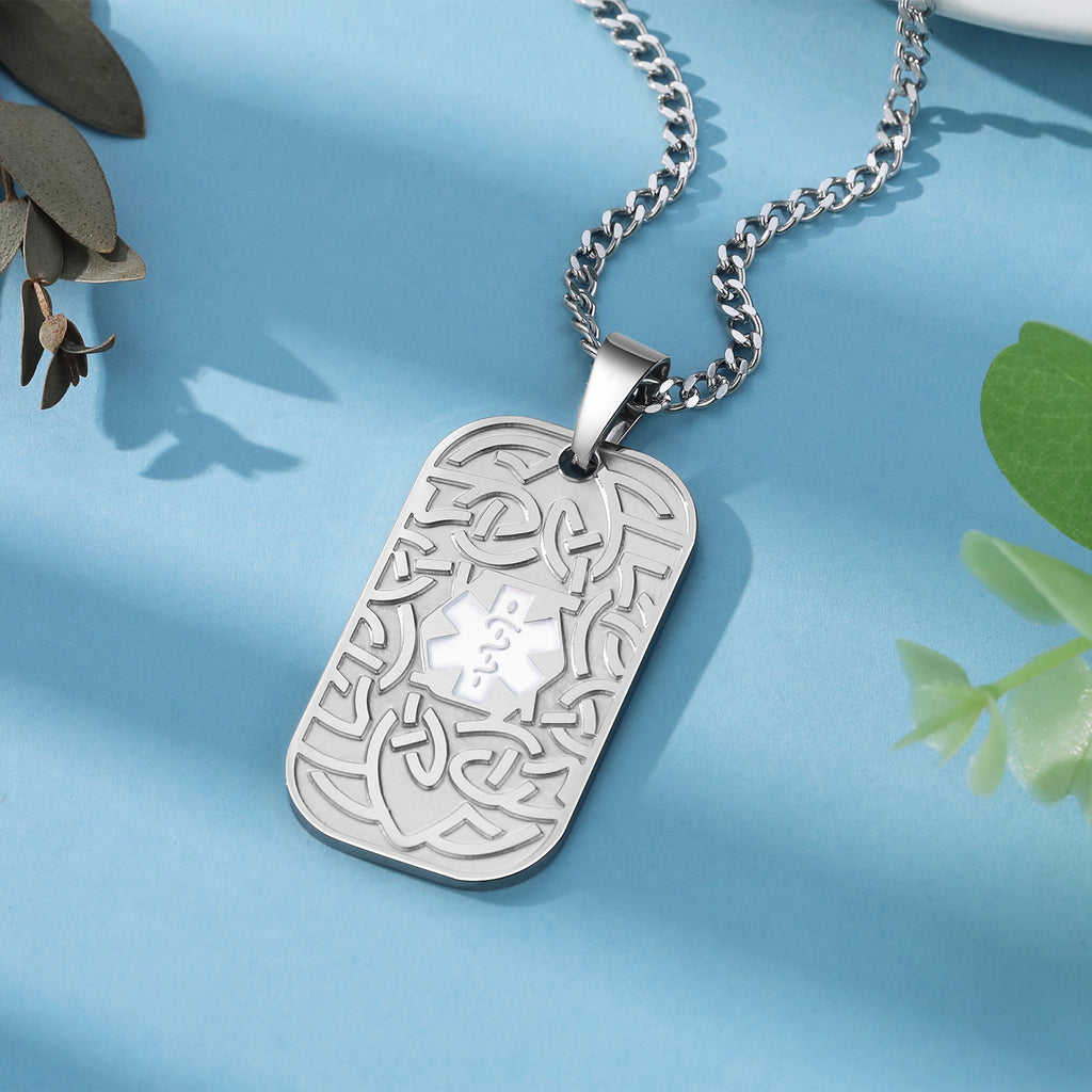 Custom Stainless Steel Medical Necklace