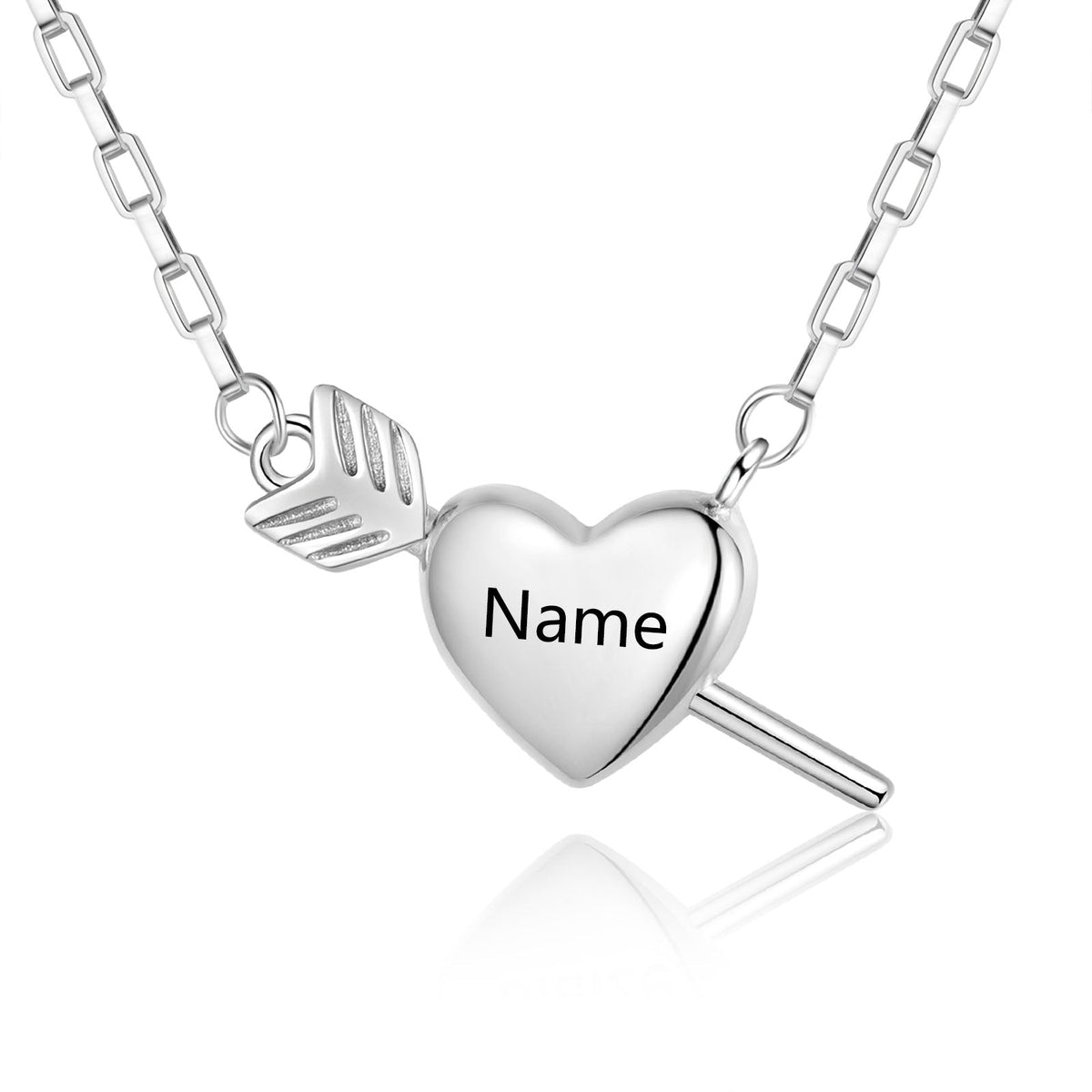 Custom Heart-Shaped Couple Necklace