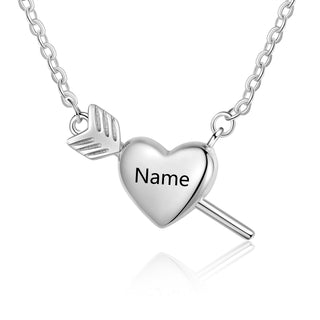 Custom Heart-Shaped Couple Necklace
