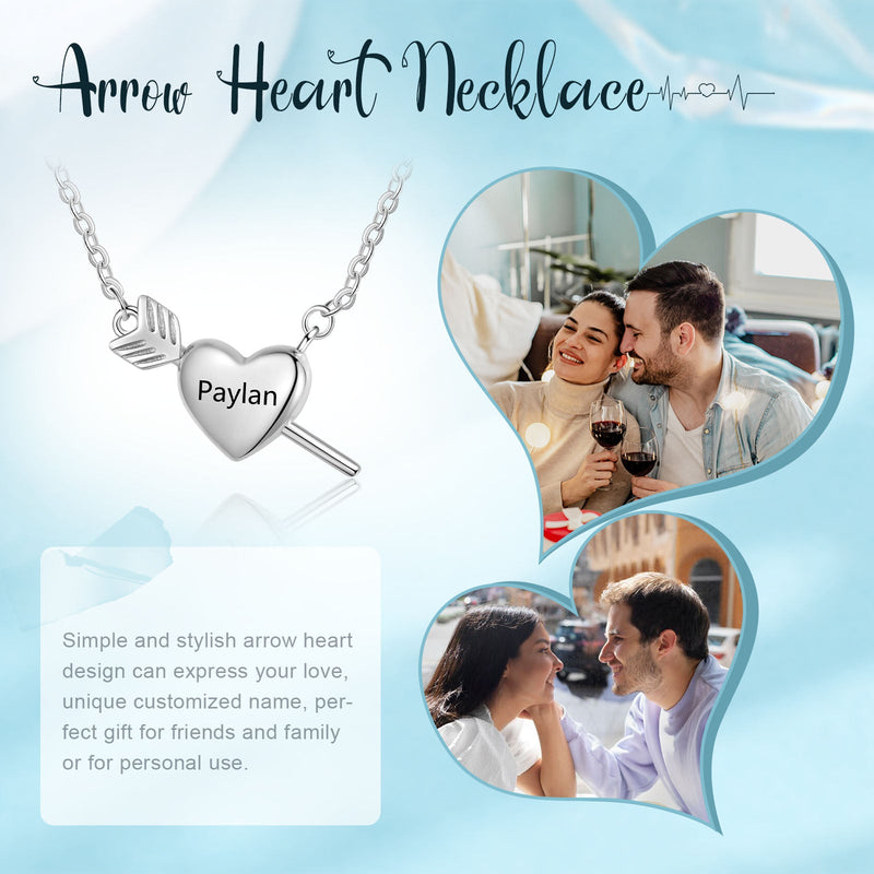 Custom Heart-Shaped Couple Necklace