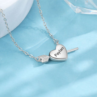 Custom Heart-Shaped Couple Necklace