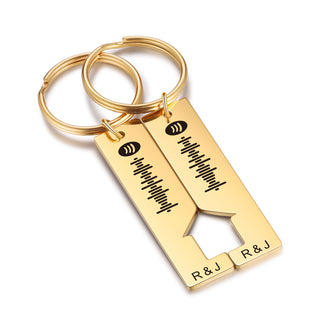 Custom Letter Stainless Steel Keychain