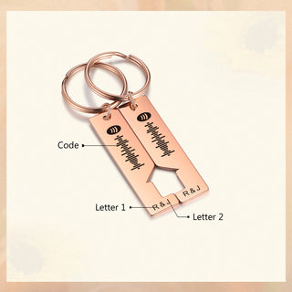 Custom Letter Stainless Steel Keychain