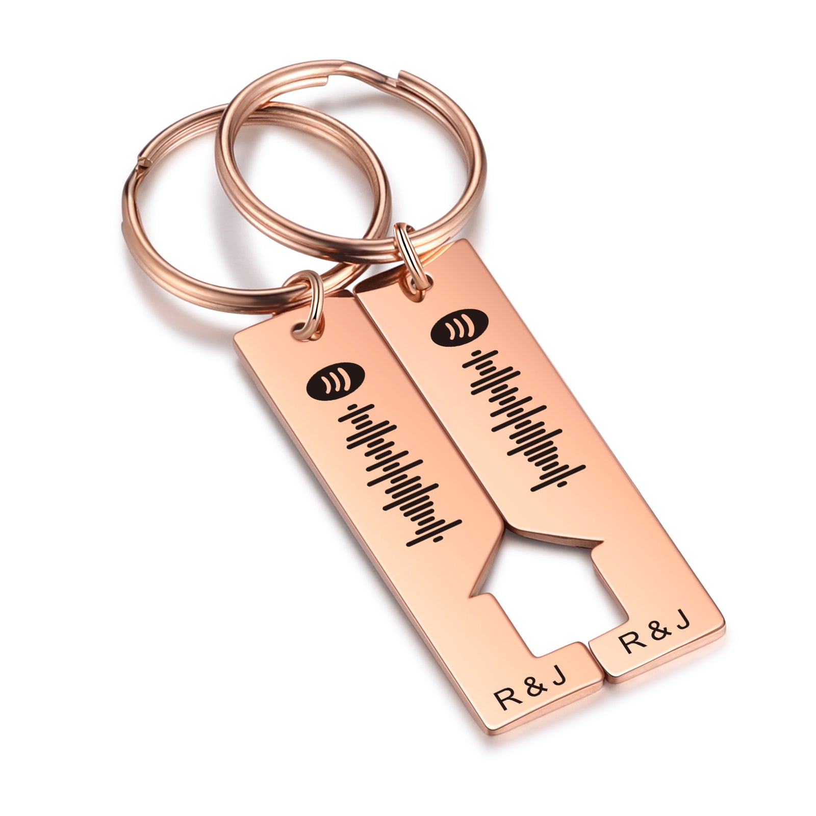 Custom Letter Stainless Steel Keychain