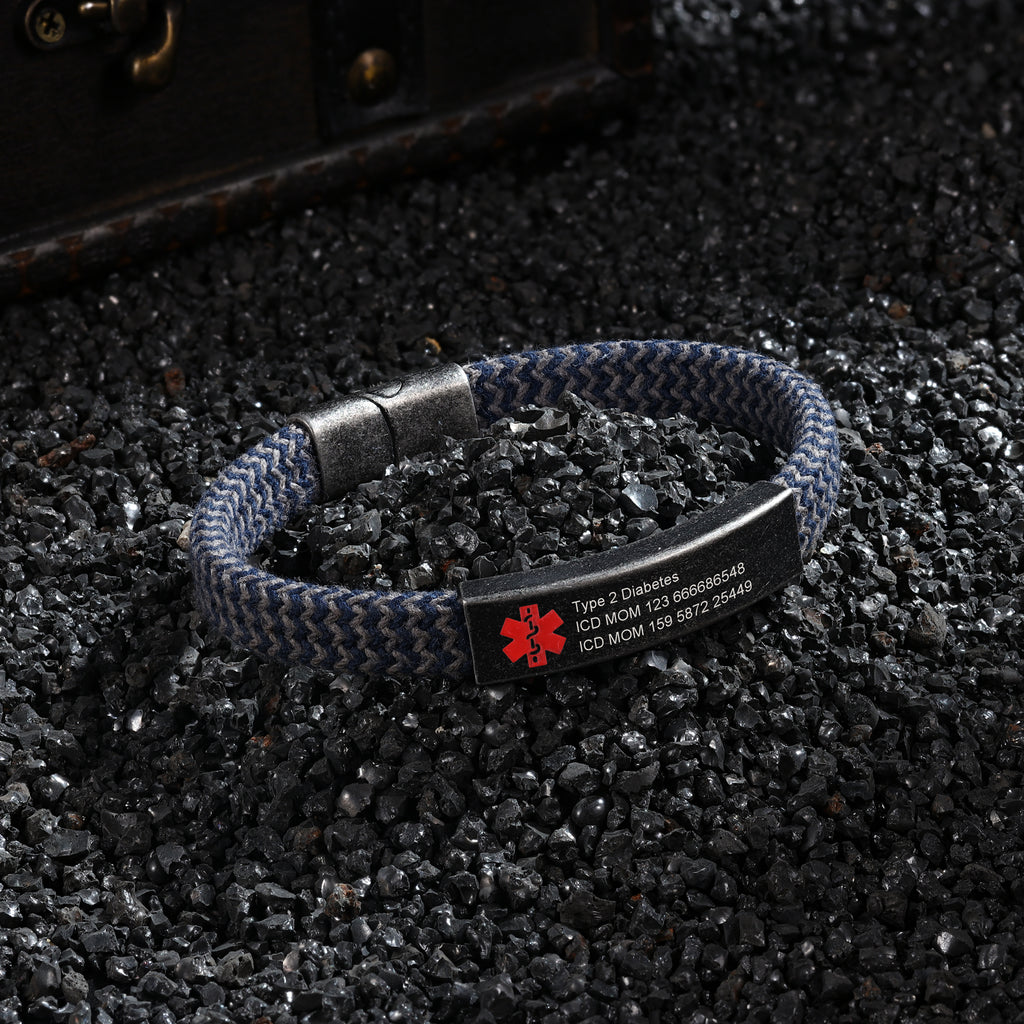 Custom Men Medical Retro Bracelet