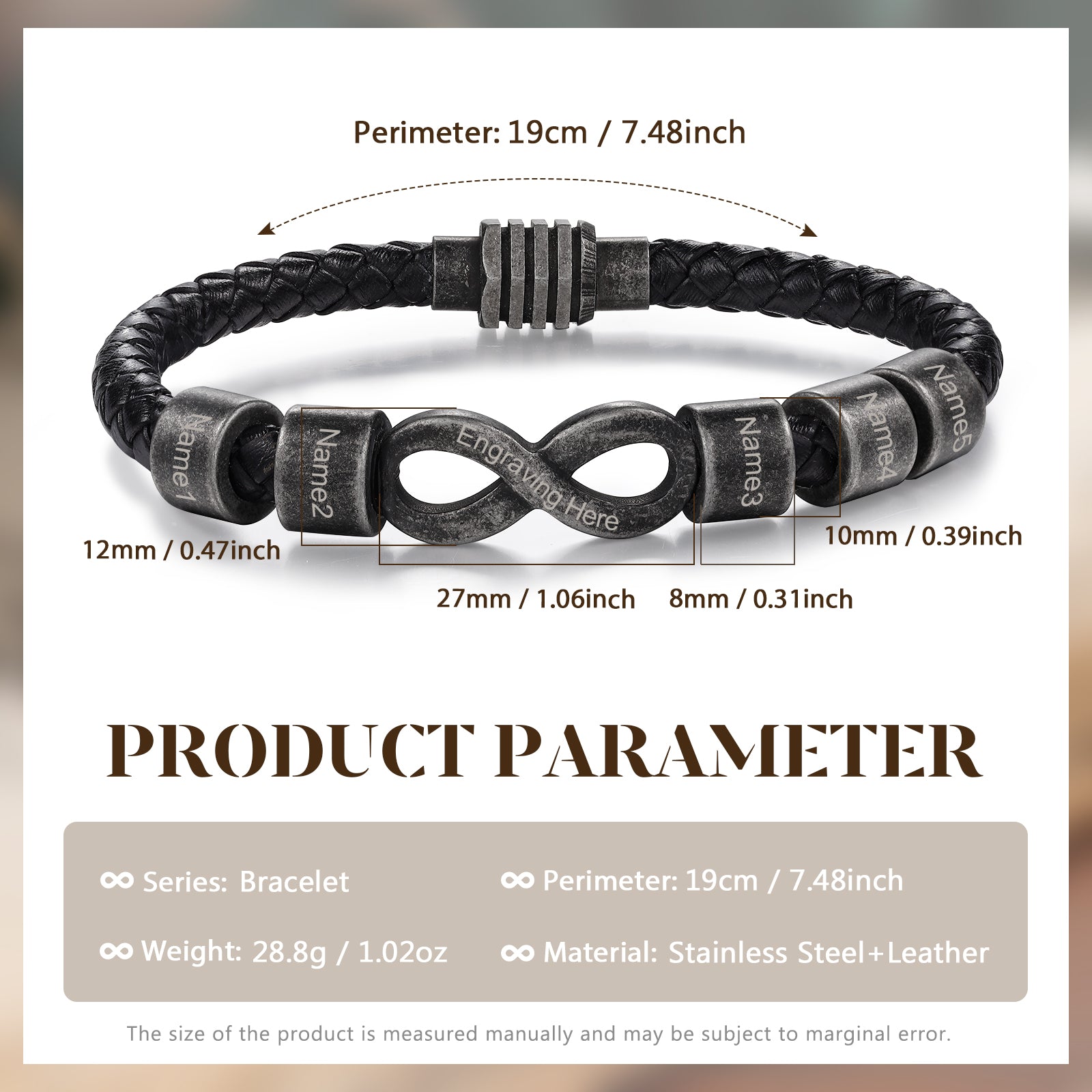 Custom Retro Octagonal Bracelet