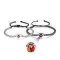 White Gold Plated And Black