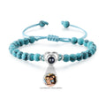 White Gold Plated And Blue