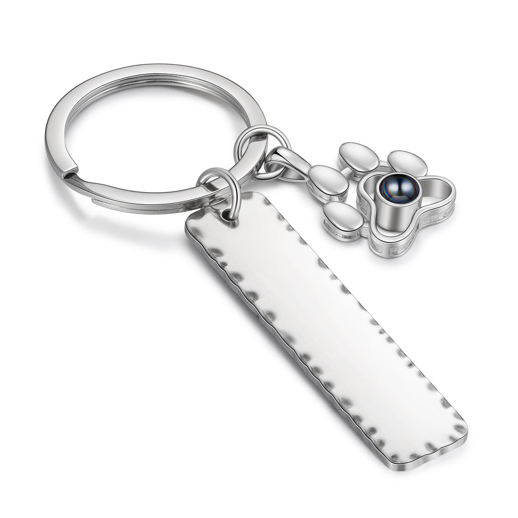 Custom Name Projection Couple Keychain