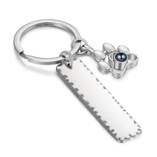 Custom Name Projection Couple Keychain