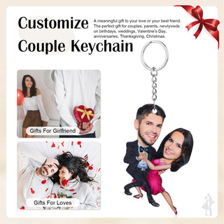 Custom Photo Couple Keychain