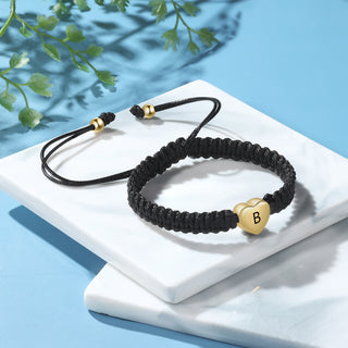 Valentine Day Custom Heart Letter Bracelet
