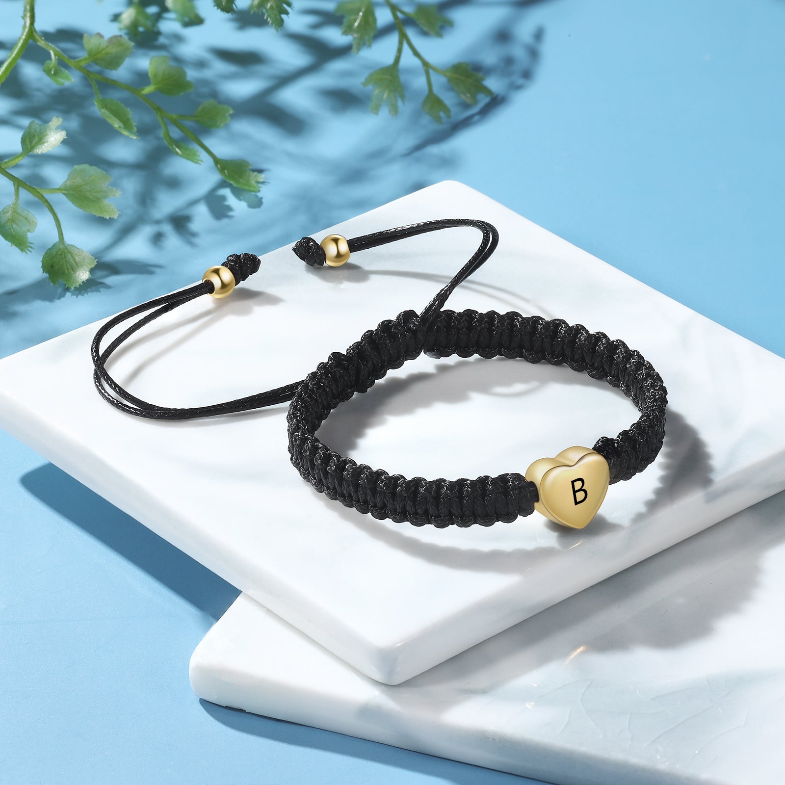 Valentine Day Custom Heart Letter Bracelet