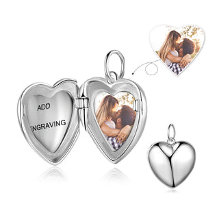 925 Sterling Silver Personalized Photo Necklace