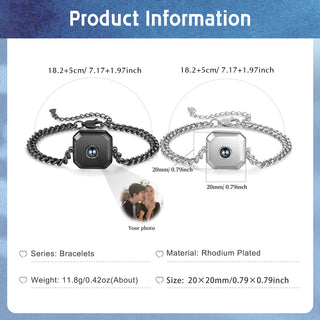 Custom Projection Couple Bracelet
