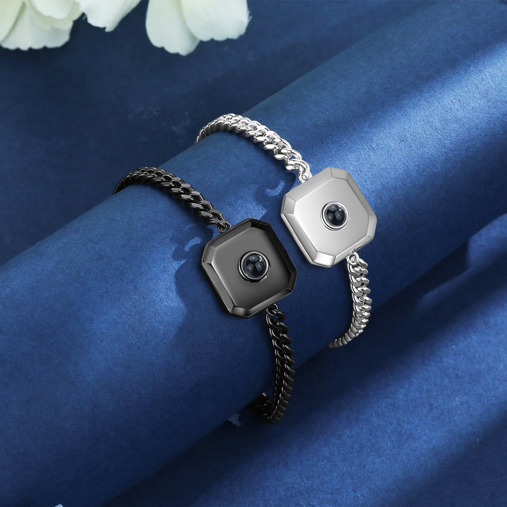 Custom Projection Couple Bracelet
