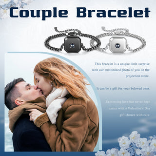 Custom Projection Couple Bracelet
