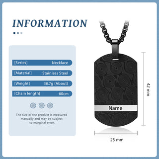 Custom Military Brand Stainless Steel Necklace