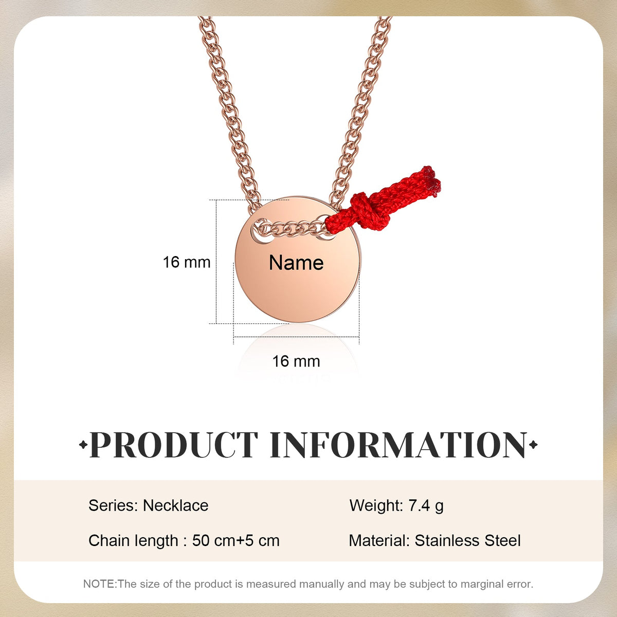 Custom Name Valentine Day Necklace