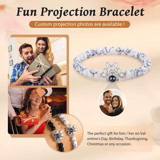 Custom Photo Bead Projection Bracelet