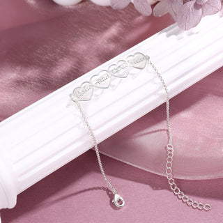 Custom Name Heart Shaped Bracelet for Women