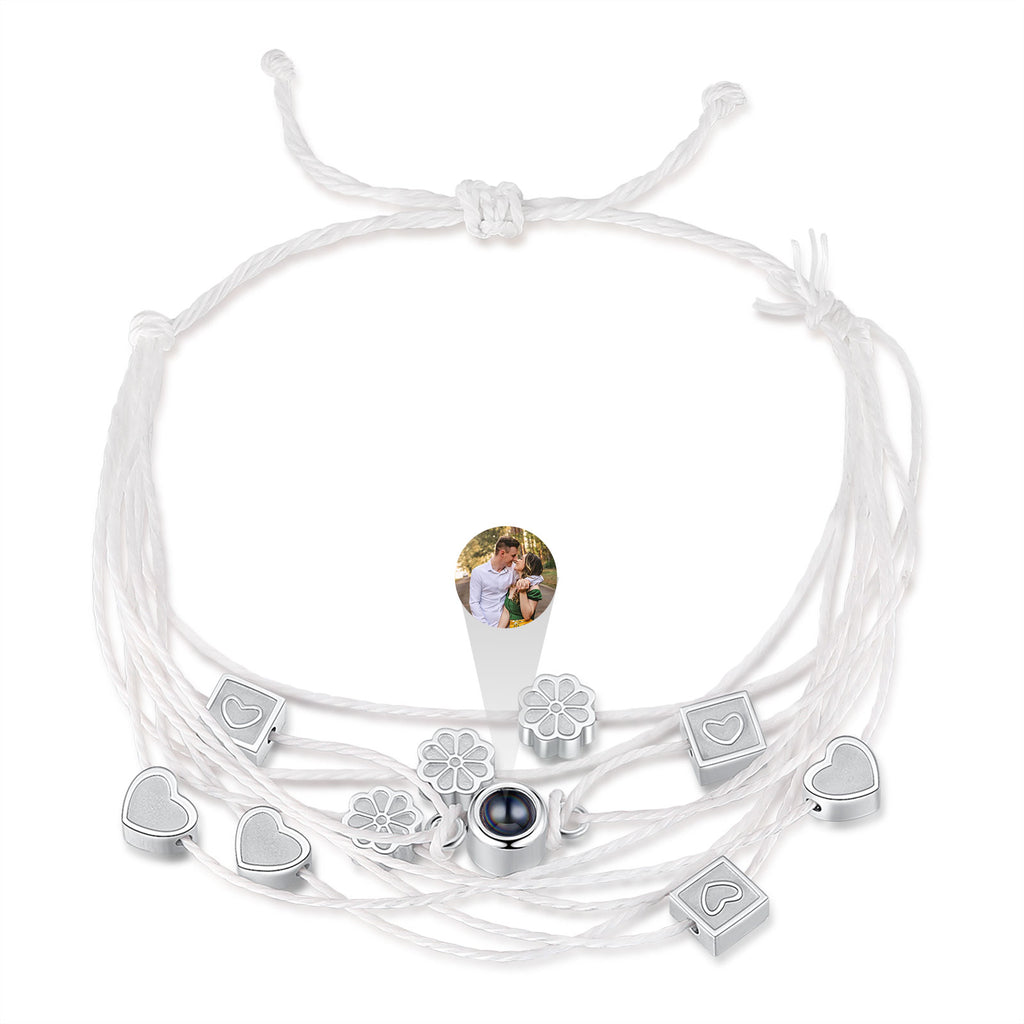 Custom Photo Projection Braided Bracelet