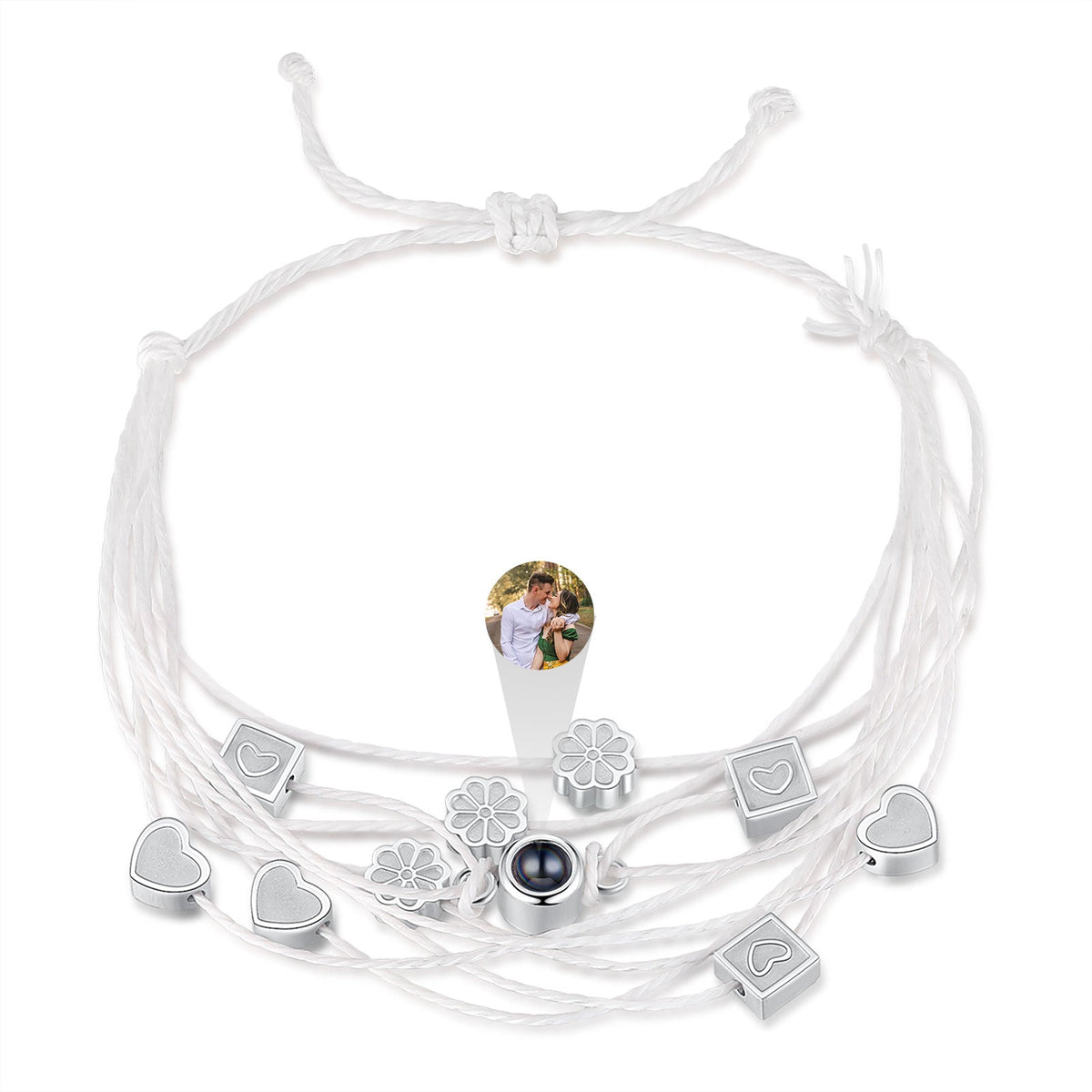 Custom Photo Projection Braided Bracelet