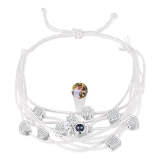 Custom Photo Projection Braided Bracelet