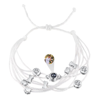 Custom Photo Projection Braided Bracelet