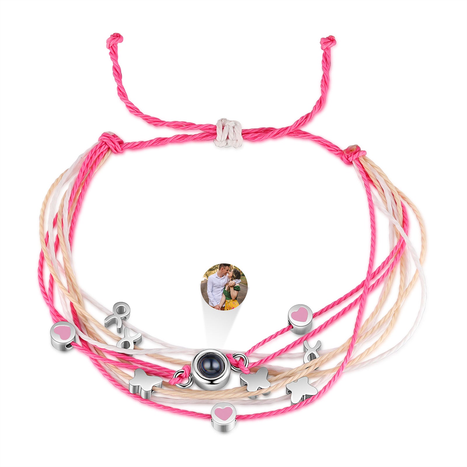 Custom Photo Projection Braided Bracelet