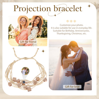 Custom Photo Projection Braided Bracelet