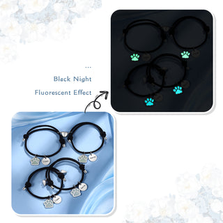 Custom Name Couple Luminous Braided Bracelet