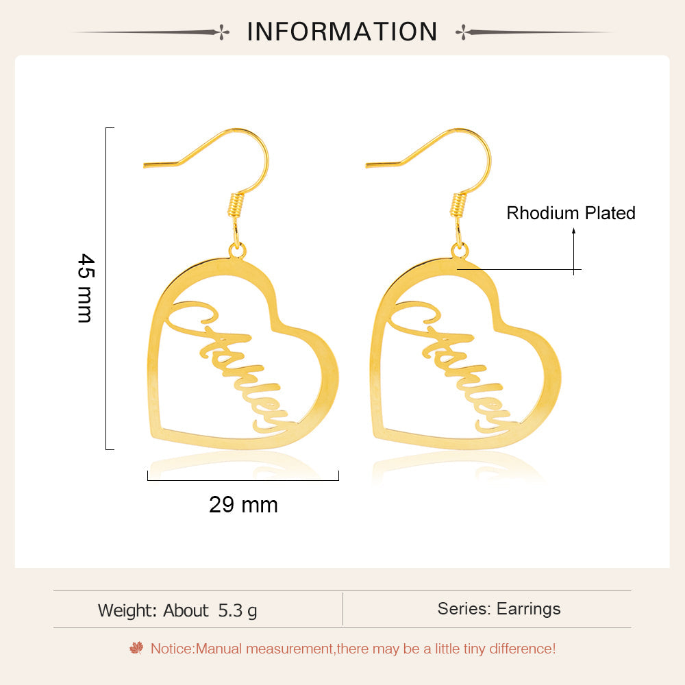 Custom Name Earrings